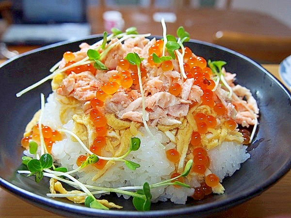 レモン香る鮭いくらちらし寿司 レシピ・作り方 by よっちごはん - 楽天レシピ