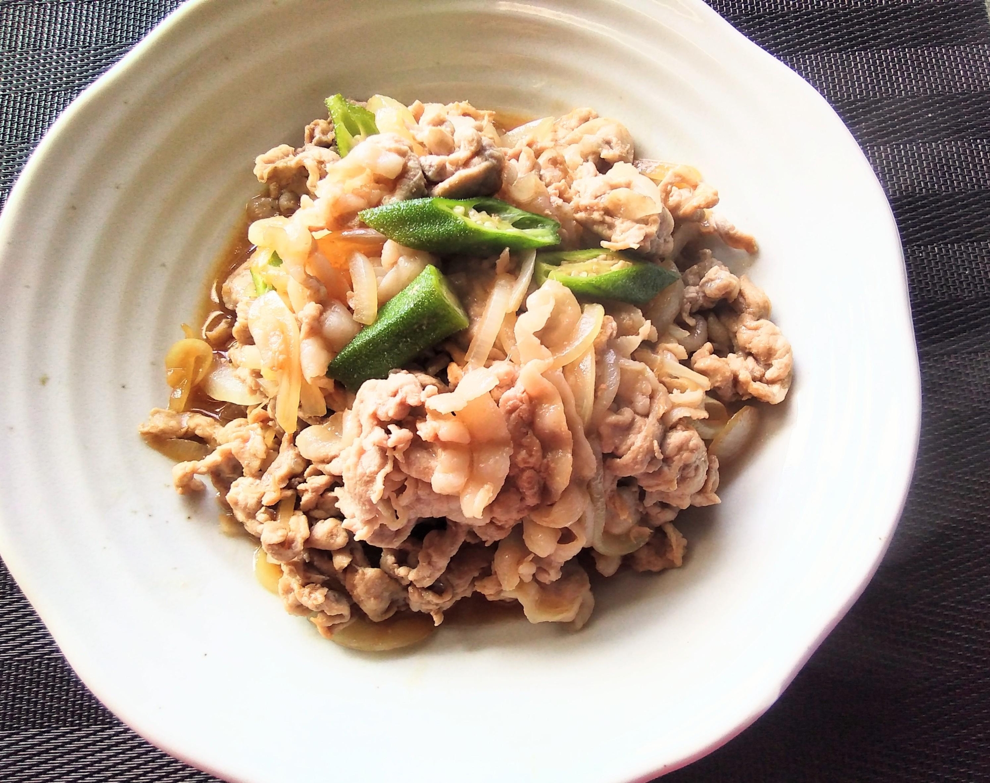 豚肉の甘酢照り焼き