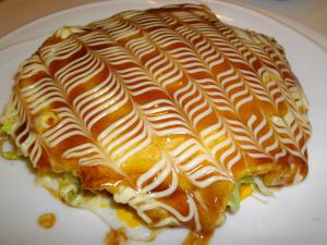 *餅入り広島風お好み焼き*