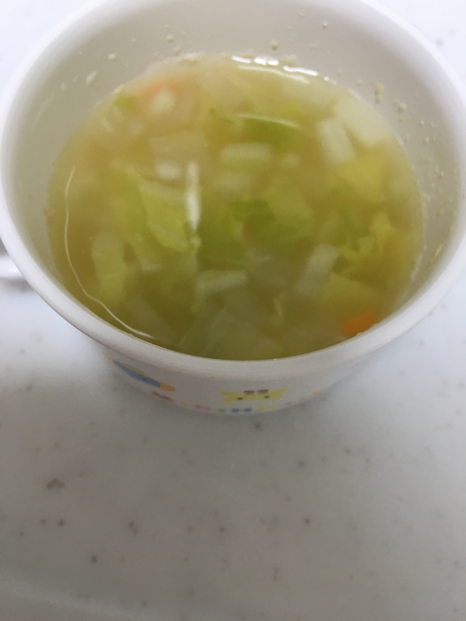 離乳食後期☆白菜と大根のコンソメスープ☆