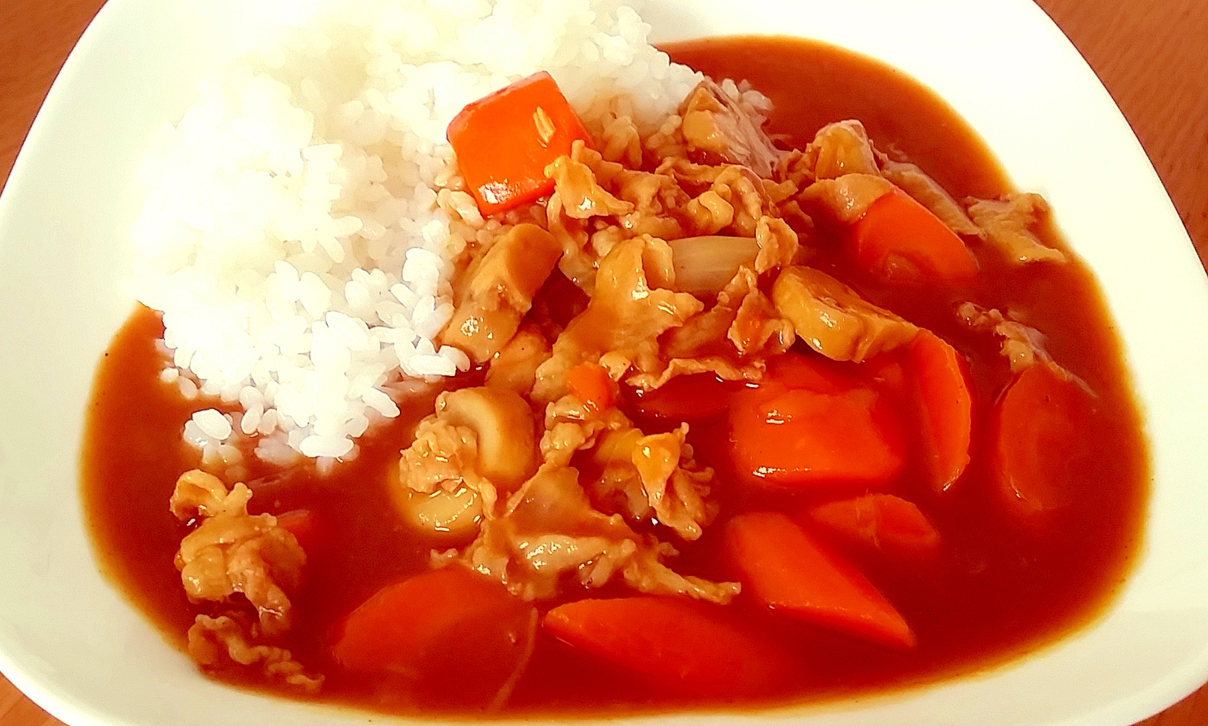 煮込み時間短縮！圧力鍋で具沢山豚肉カレー☆