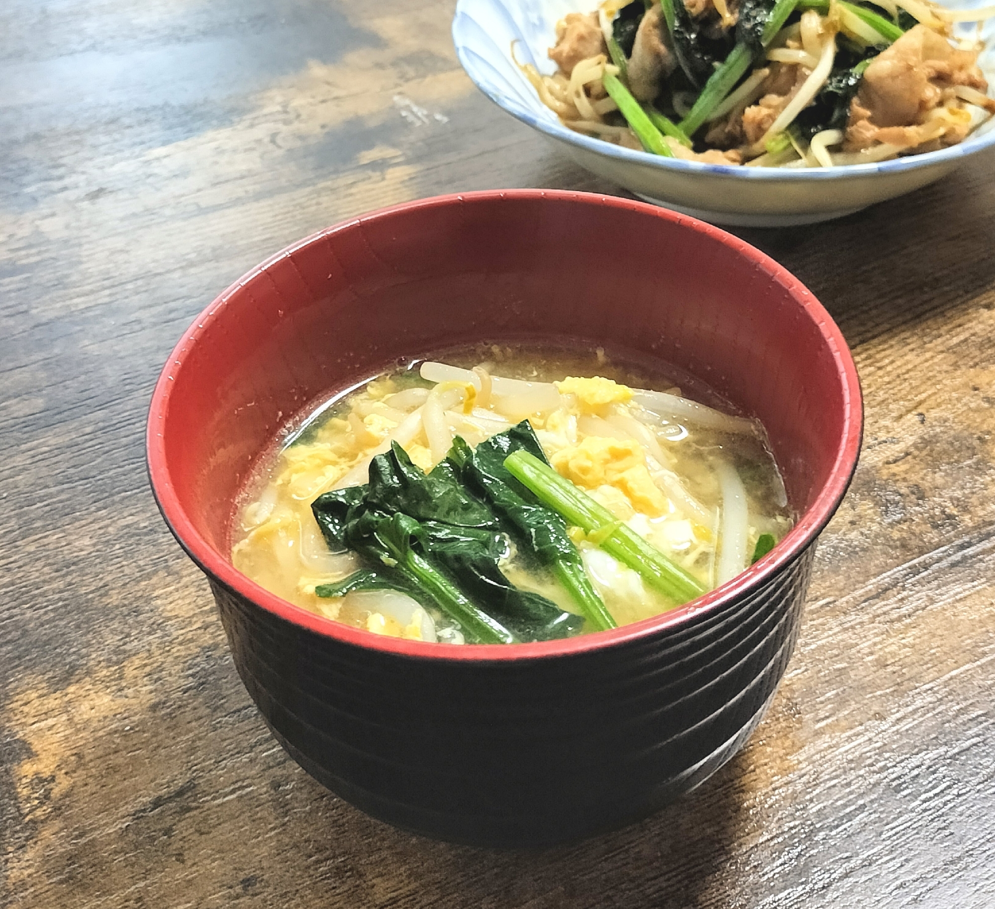 ほうれん草ともやしDe中華スープ〜毎日簡単！〜