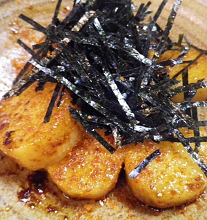 長芋のバター醤油焼き海苔のせ