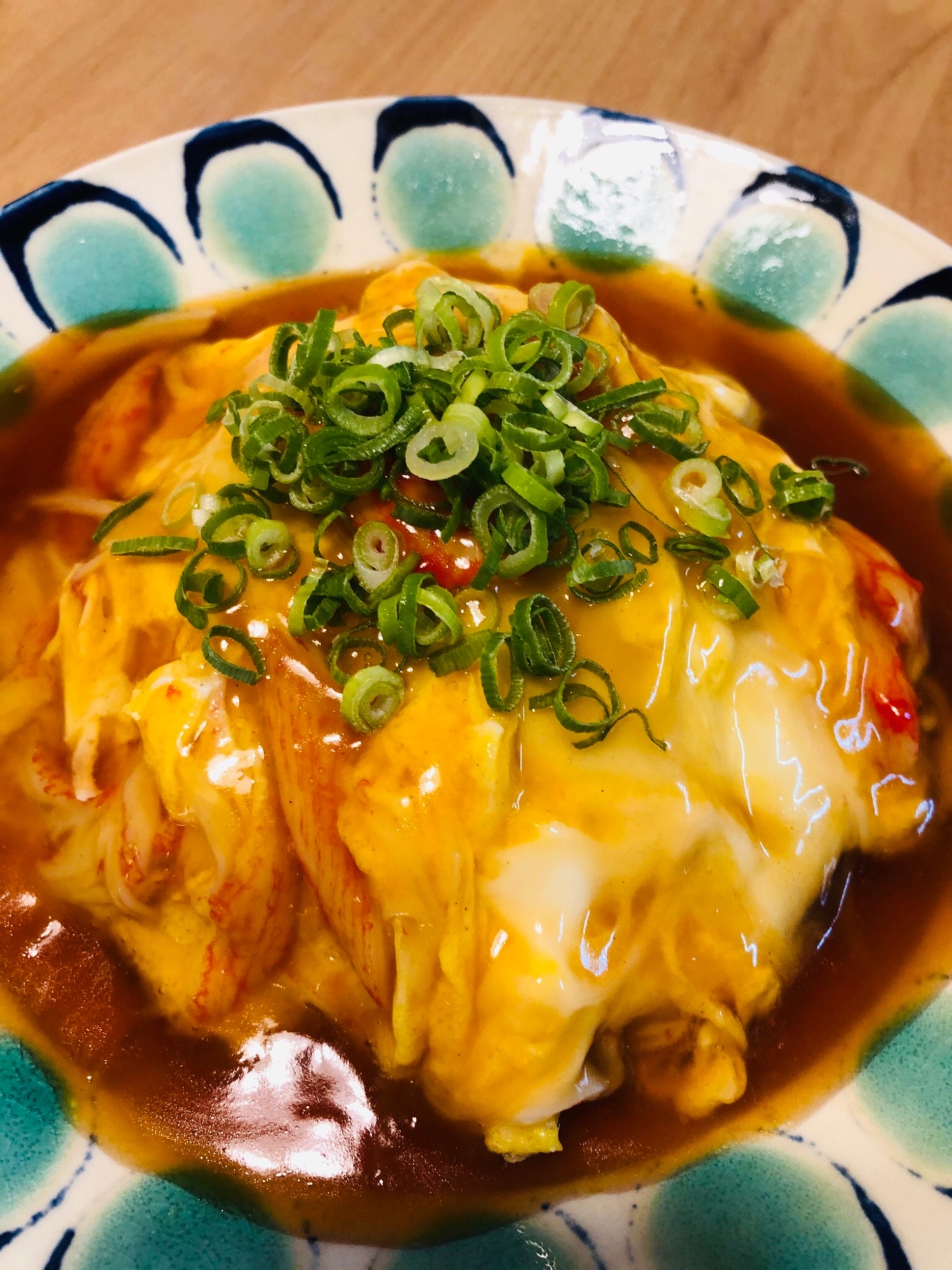 もやしのかに玉あんかけ