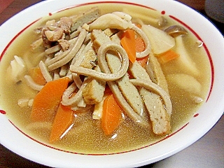 じゃこ天入りのお蕎麦