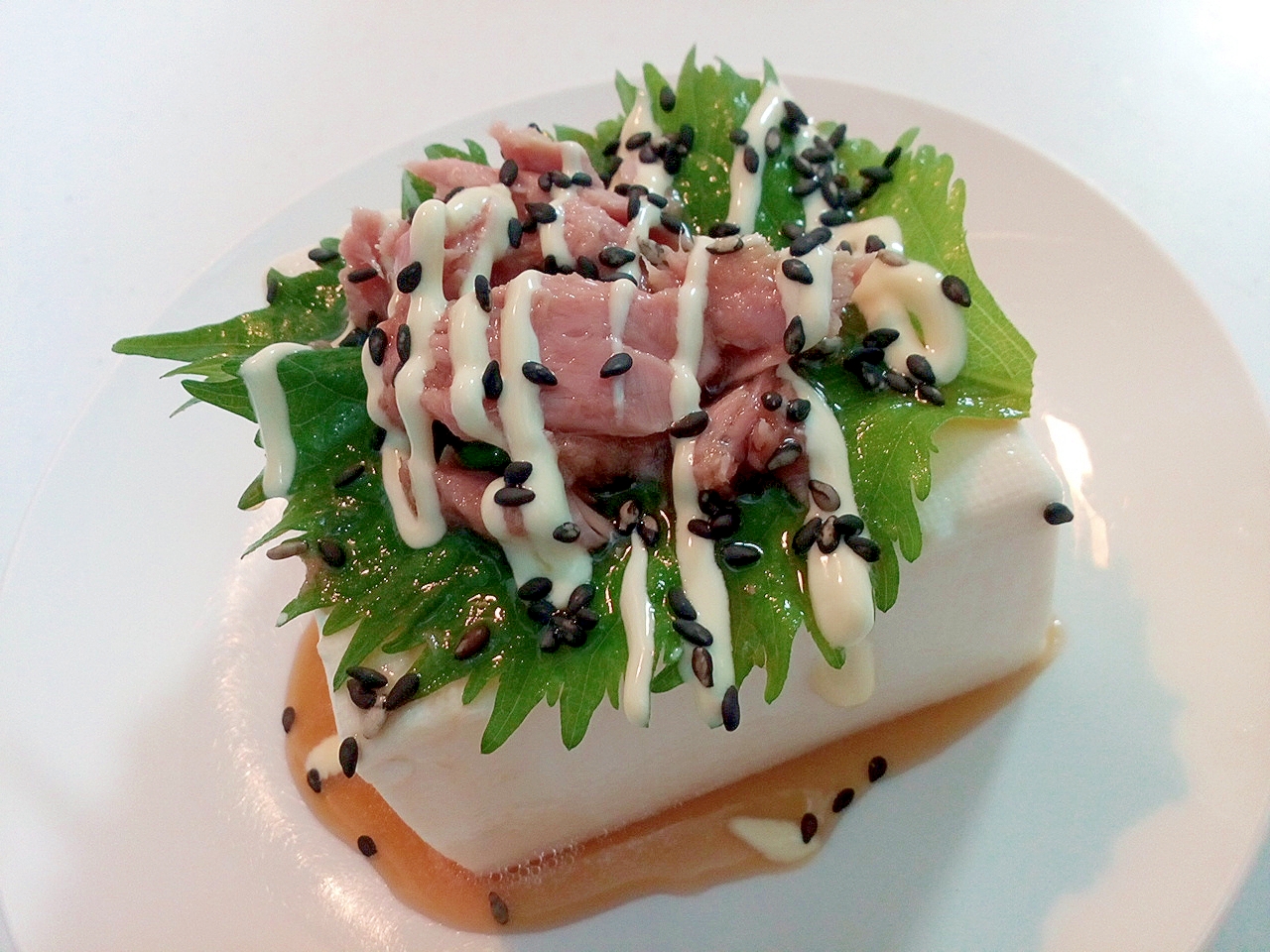 大葉とツナと黒ごまの冷奴 レシピ 作り方 By ぷ みぃまま 楽天レシピ