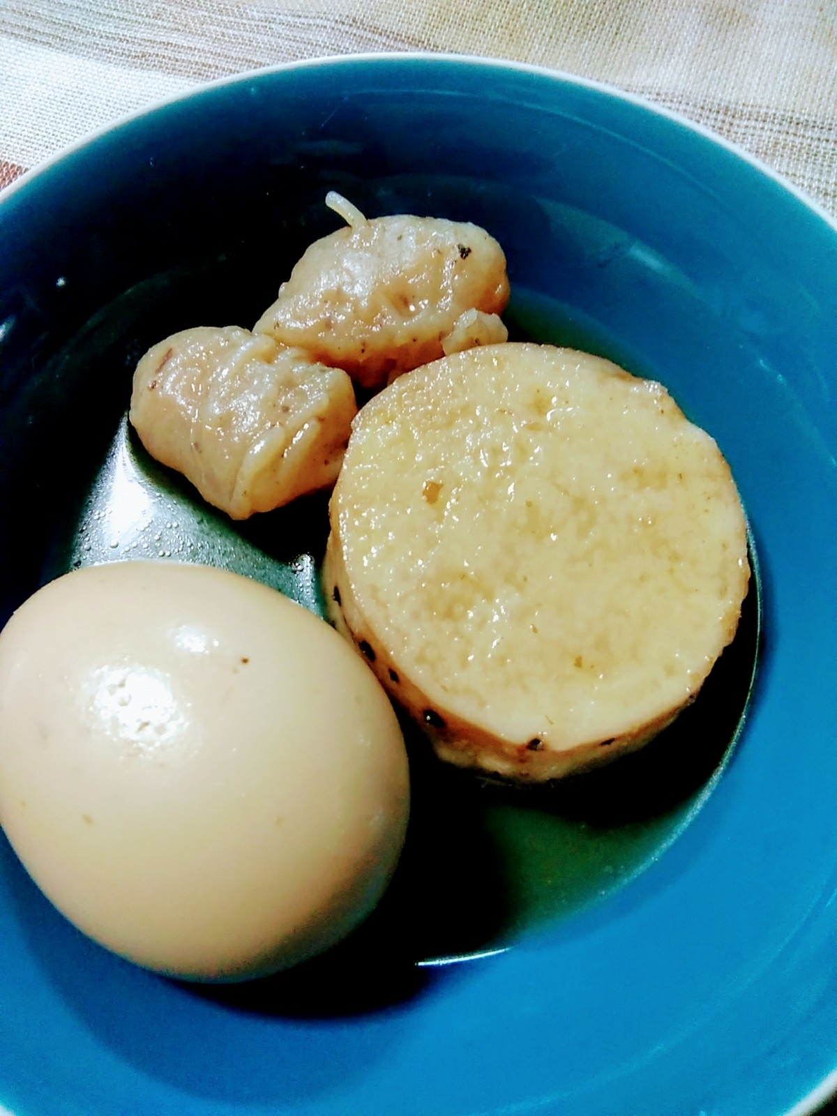 ほっこり♪長いもと卵と玉蒟蒻の煮物
