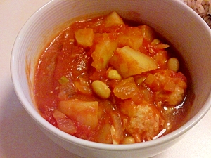 トマト缶の野菜スープ