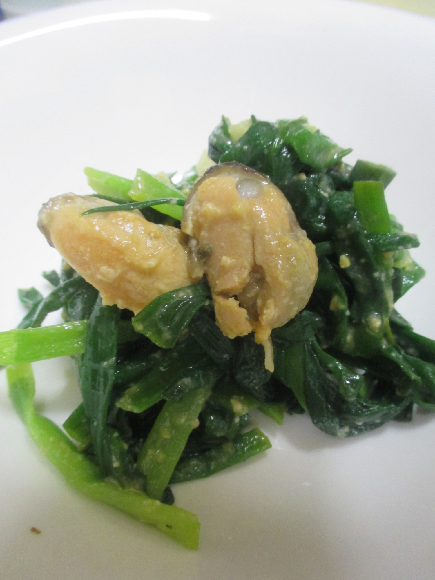 さっぱり ムール貝と小ネギの酢味噌和え