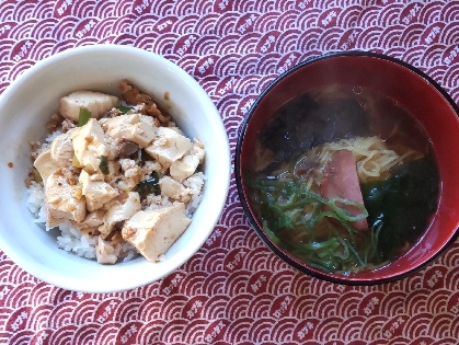 少し麻婆豆腐風味に！とってもおいしかったです♪ごちそうさまでした^^