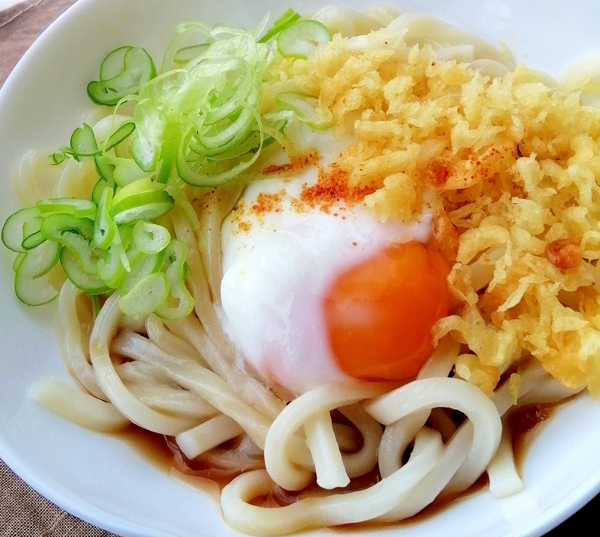 温玉ぶっかけうどん♡冷凍うどん&卵を簡単レンジ調理