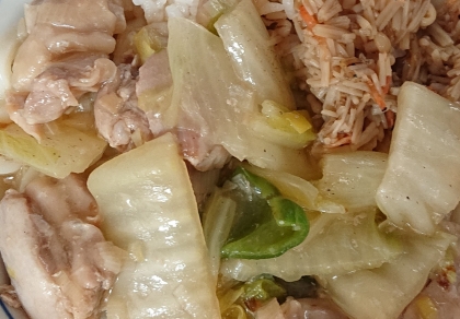 鶏と白菜の白だし煮