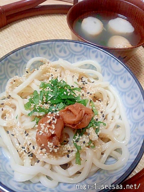 簡単☆うどんの茹で汁で作る汁物