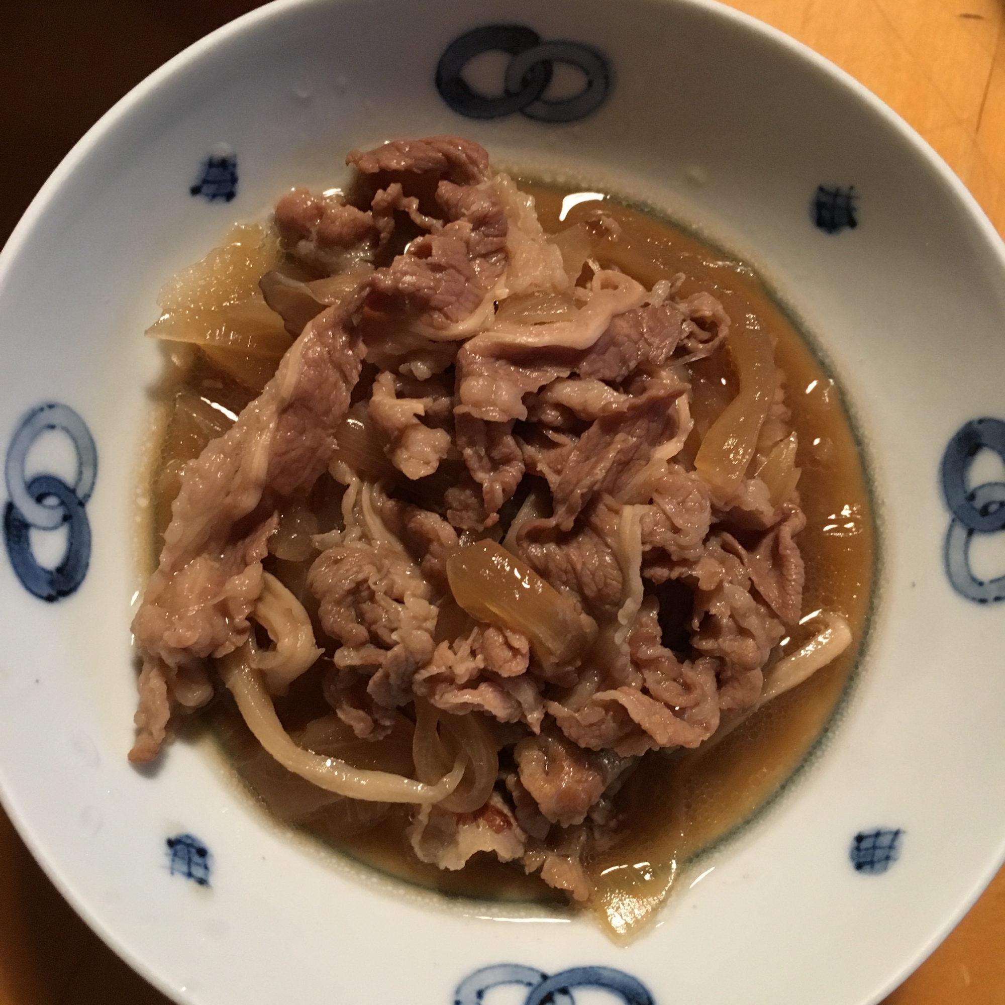 めんつゆで簡単牛丼