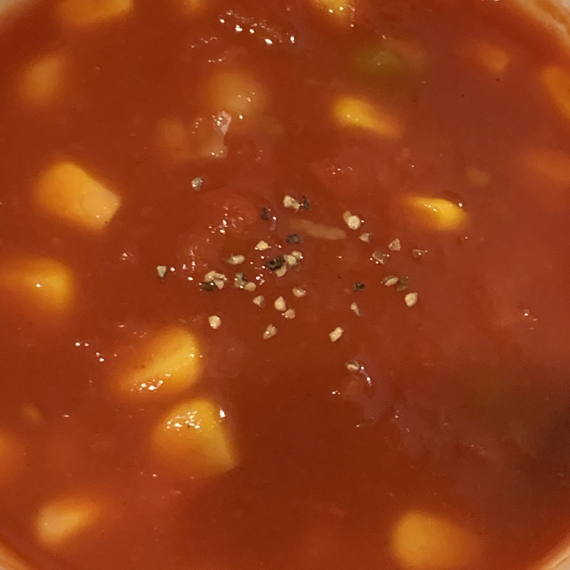 トマトと豆のスープ