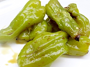 ピーマンの塩麹焼き