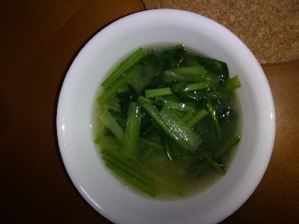 小松菜で作ったら葉っぱの量を少し間違えた気がしつつ、美味しく作れました！