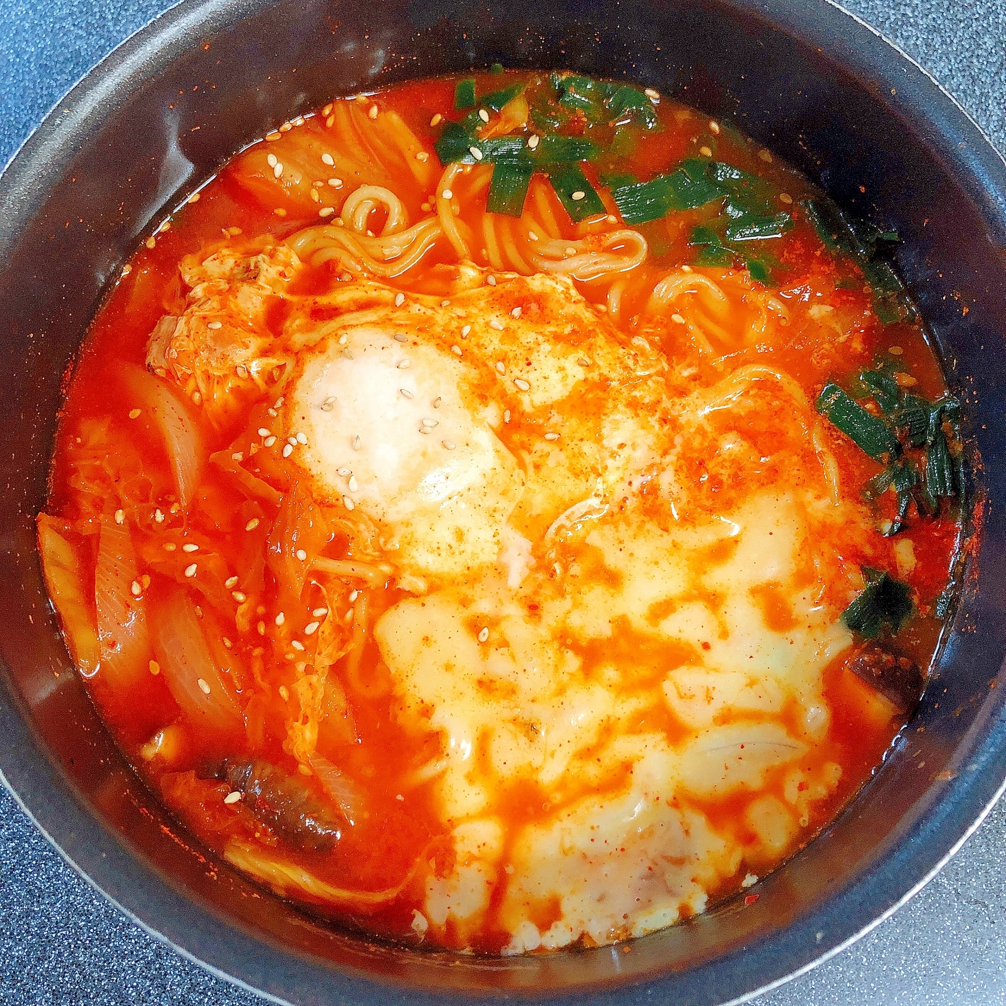 焼きそばの麺で!プデチゲ