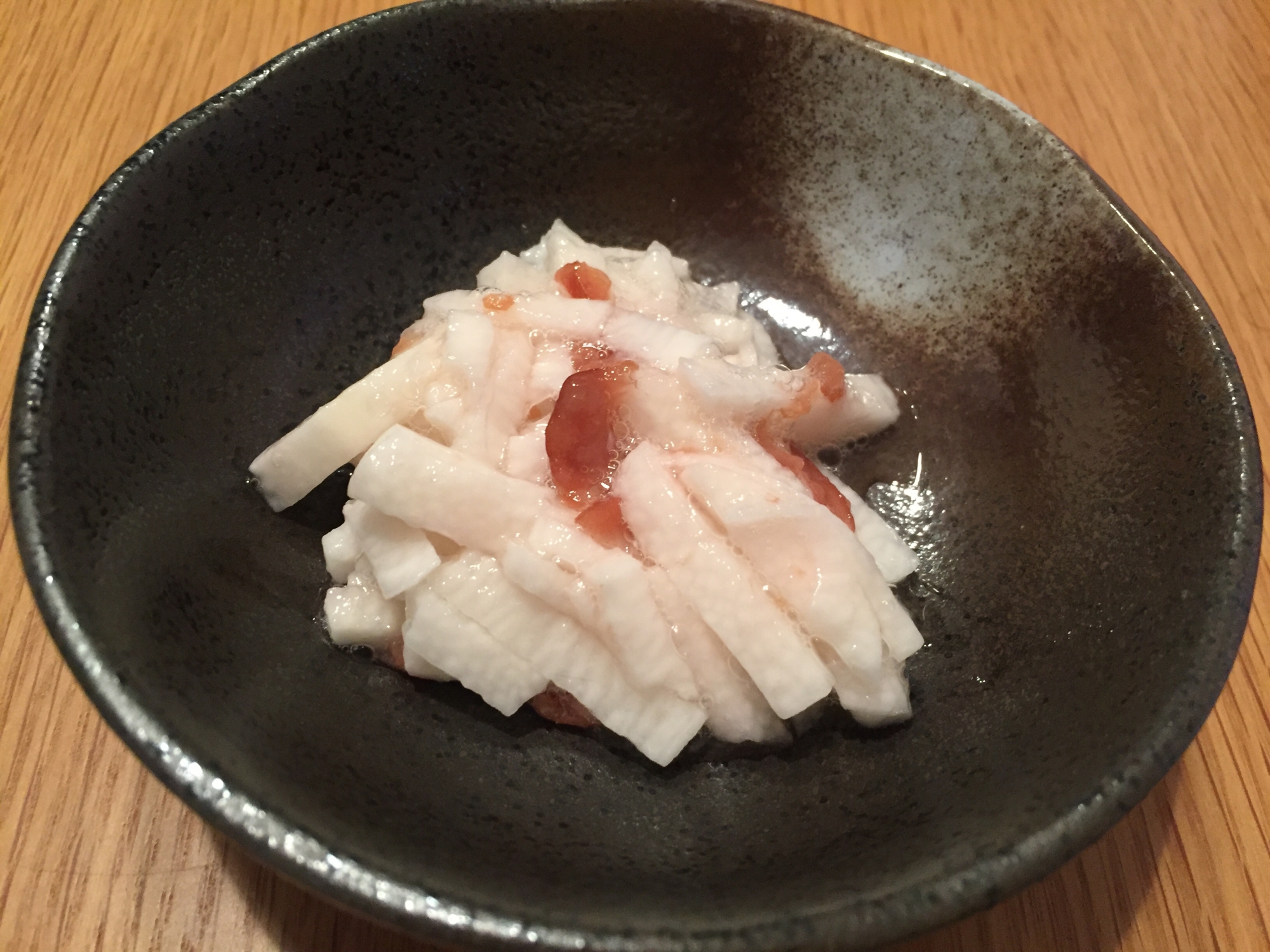 長芋と梅の酢の物