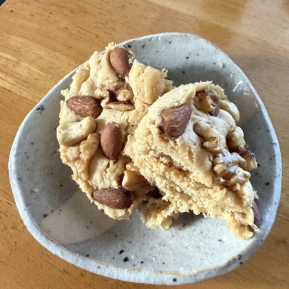 豆乳でマイルド✿ざくざくナッツ✿大麦蒸しパン