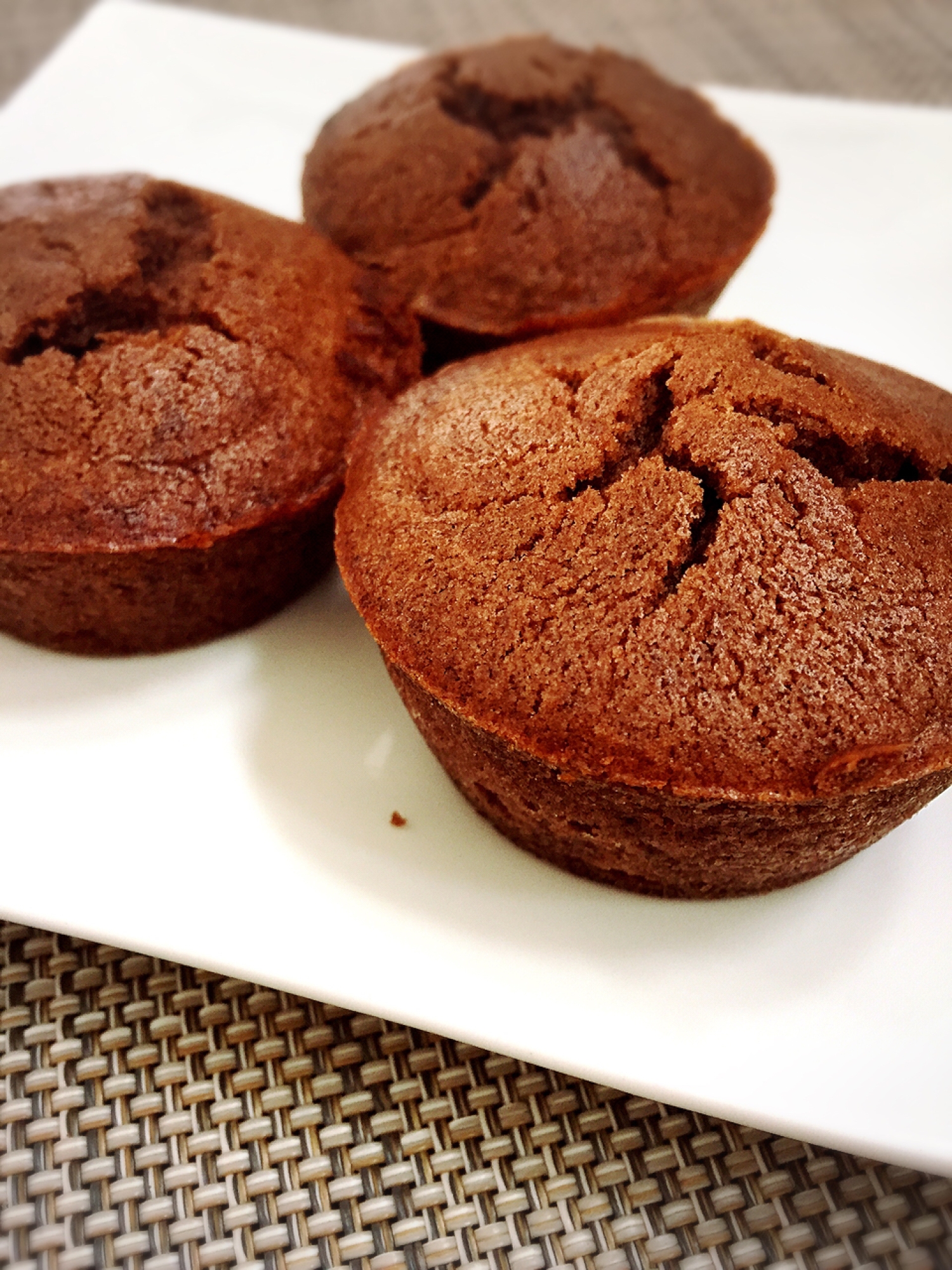 グルテンフリー☆米粉でサクフワ!ココアマフィン