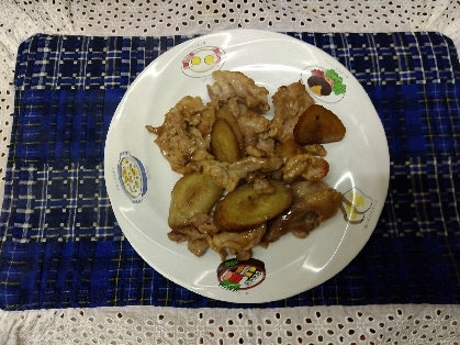 豚肉とうど（独活）の甘辛炒め