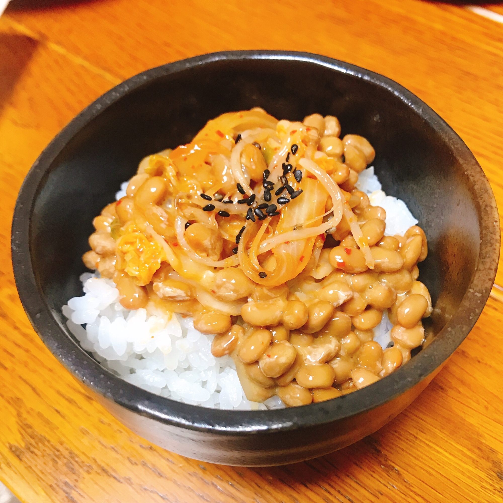 【美味！】キムチ納豆ご飯