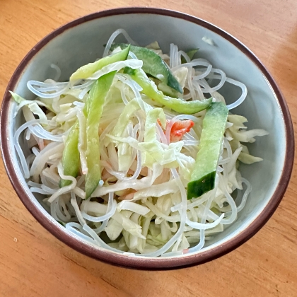 ハムときゅうりの春雨サラダ