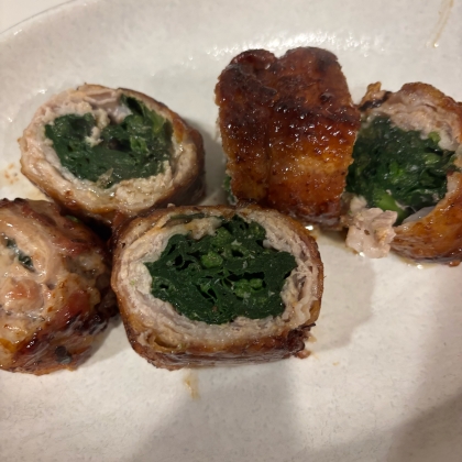 ほうれん草たっぷりレシピ！ ほうれん草の肉巻き