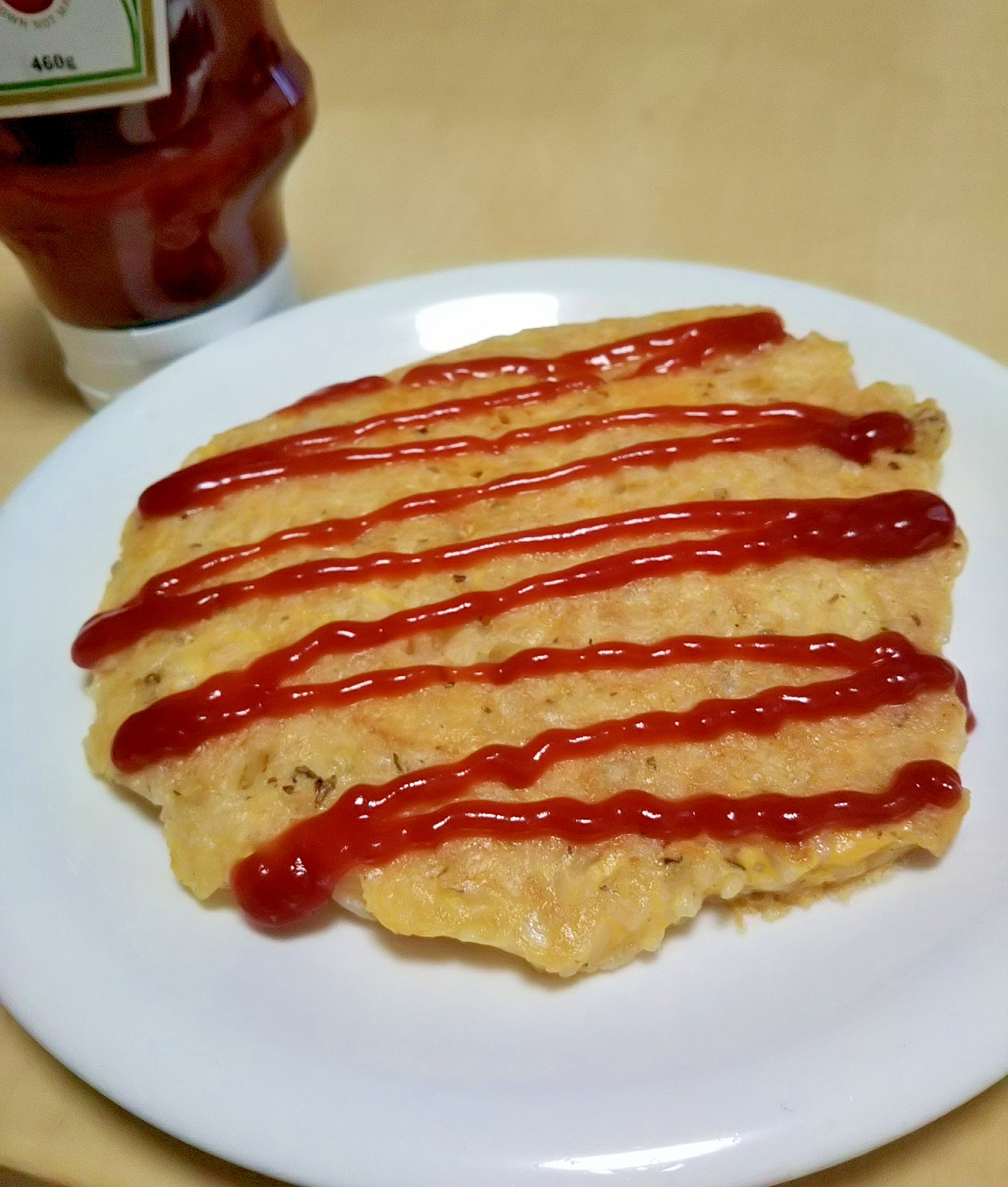 チーズがパリッと☆焼き卵かけご飯