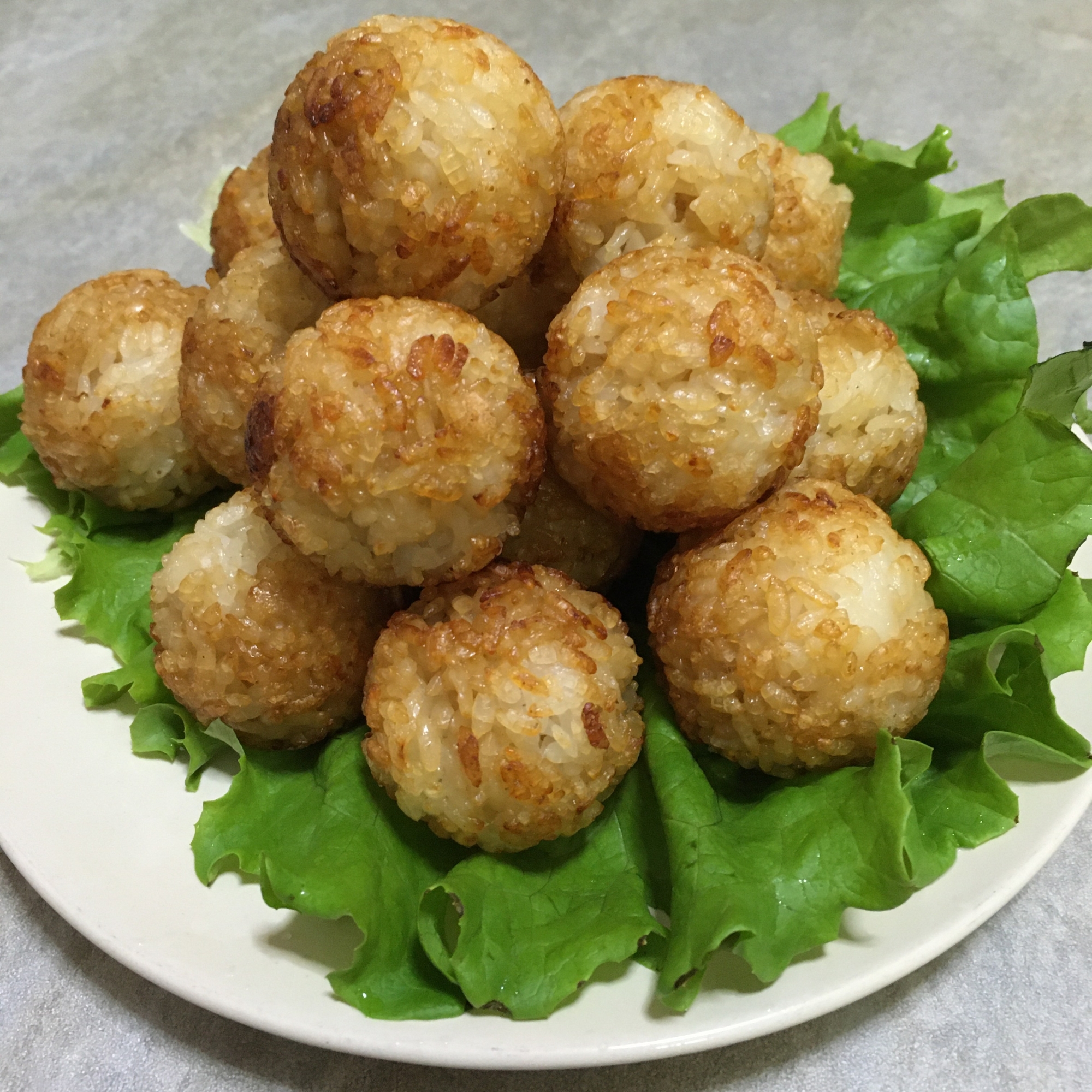 たこ焼き器deひとくち焼きおにぎり♪