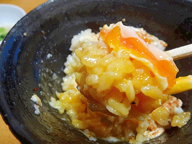 とろうま夜食♪　「落とし煮たまご丼」