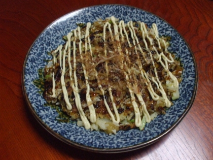 お焦げが美味い！お好み焼き風焼きごはん♪