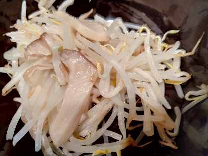 レンジで簡単♡豆もやしとエリンギのオイマヨ和え