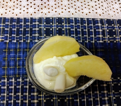 フルーツマシュマロ♪ヨーグルト（りんごみかん）