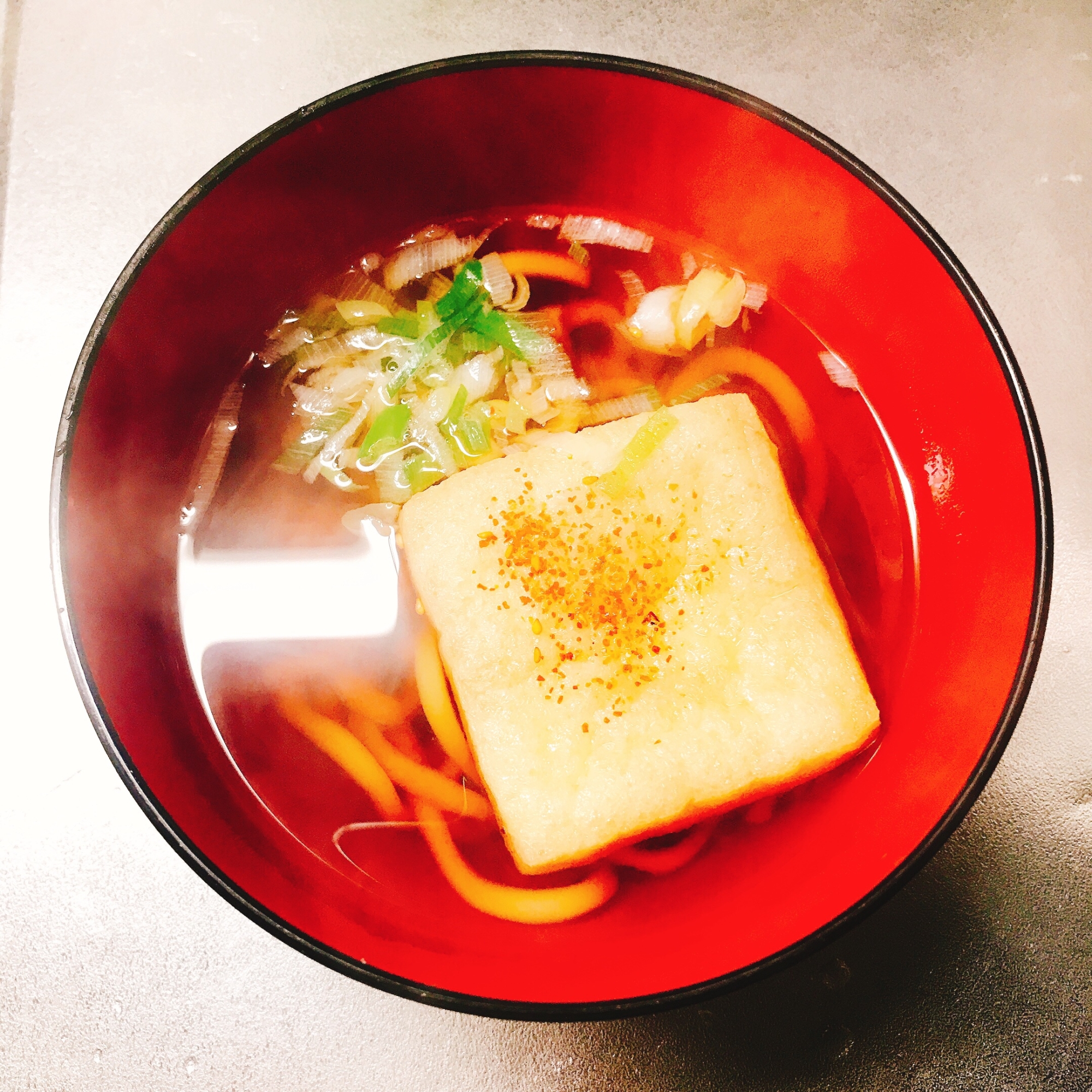 カップ麺いらず！ふっくらお揚げのきつねうどん♪