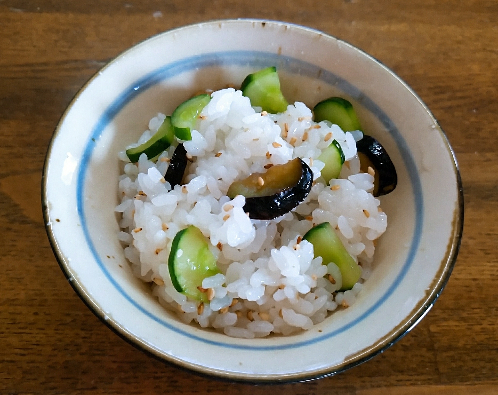 胡瓜と茄子のお寿司