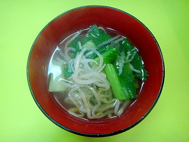 切り干し大根と小松菜の醤油汁