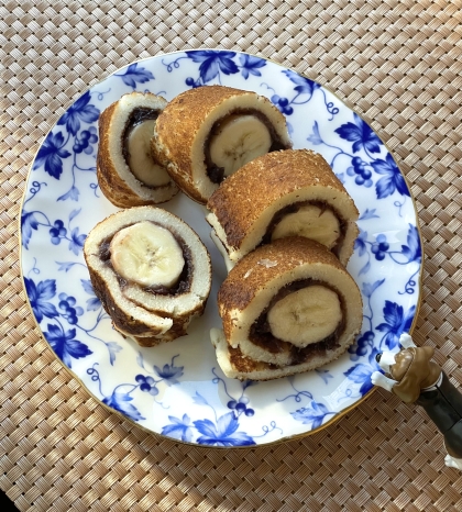 バナナ餡巻き