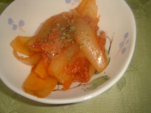 玉ねぎとツナのケチャップ炒め