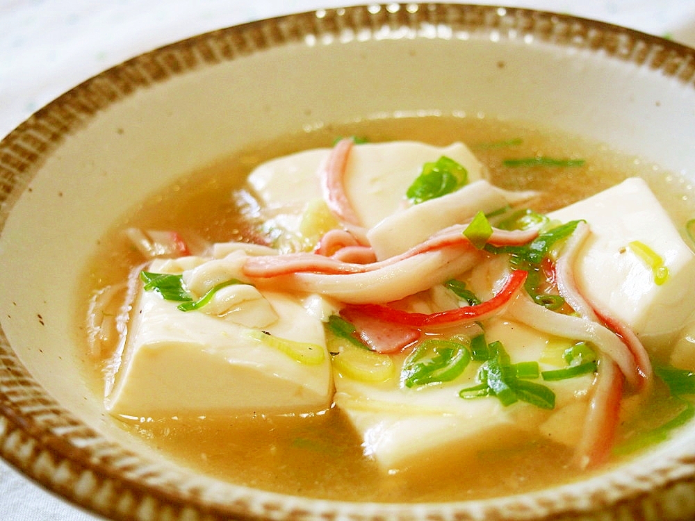 カニカマと豆腐のとろふわスープ♪