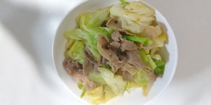 キャベツと豚肉のオイスター炒め