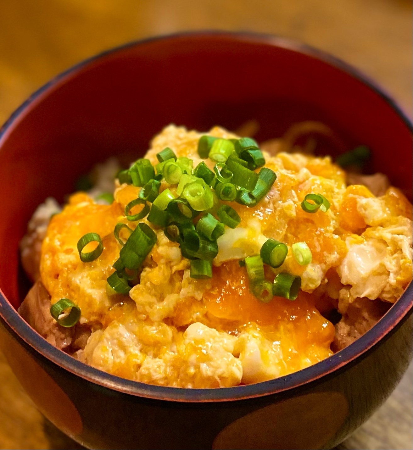 必ずふわとろ大成功‼️✨卵あとのせ親子丼　　#鶏肉