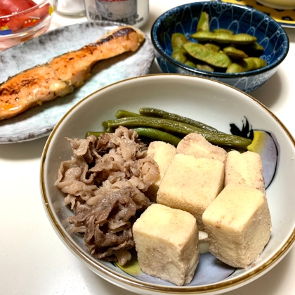 牛肉と高野豆腐の煮物