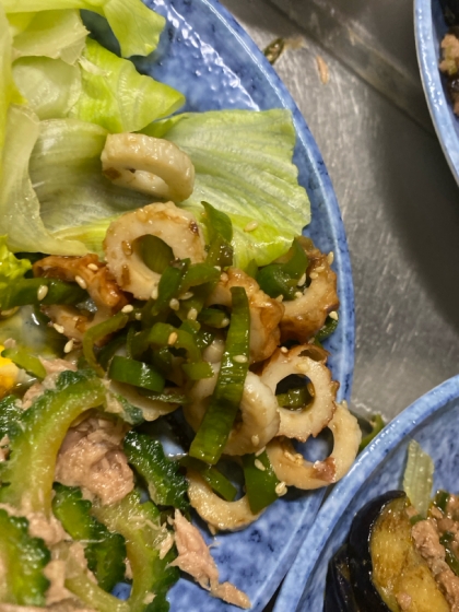 箸が止まらない！ピーマンと竹輪のキンピラ