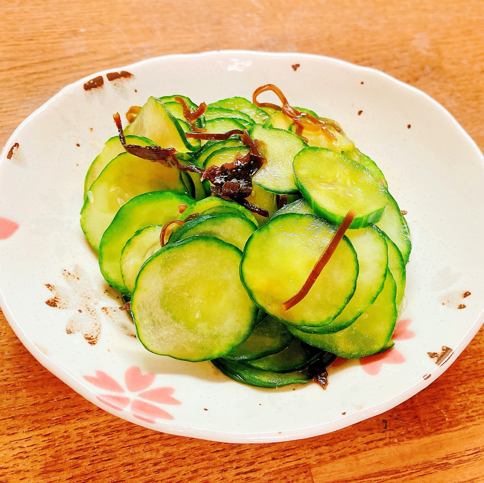 胡瓜塩昆布ポン酢和え