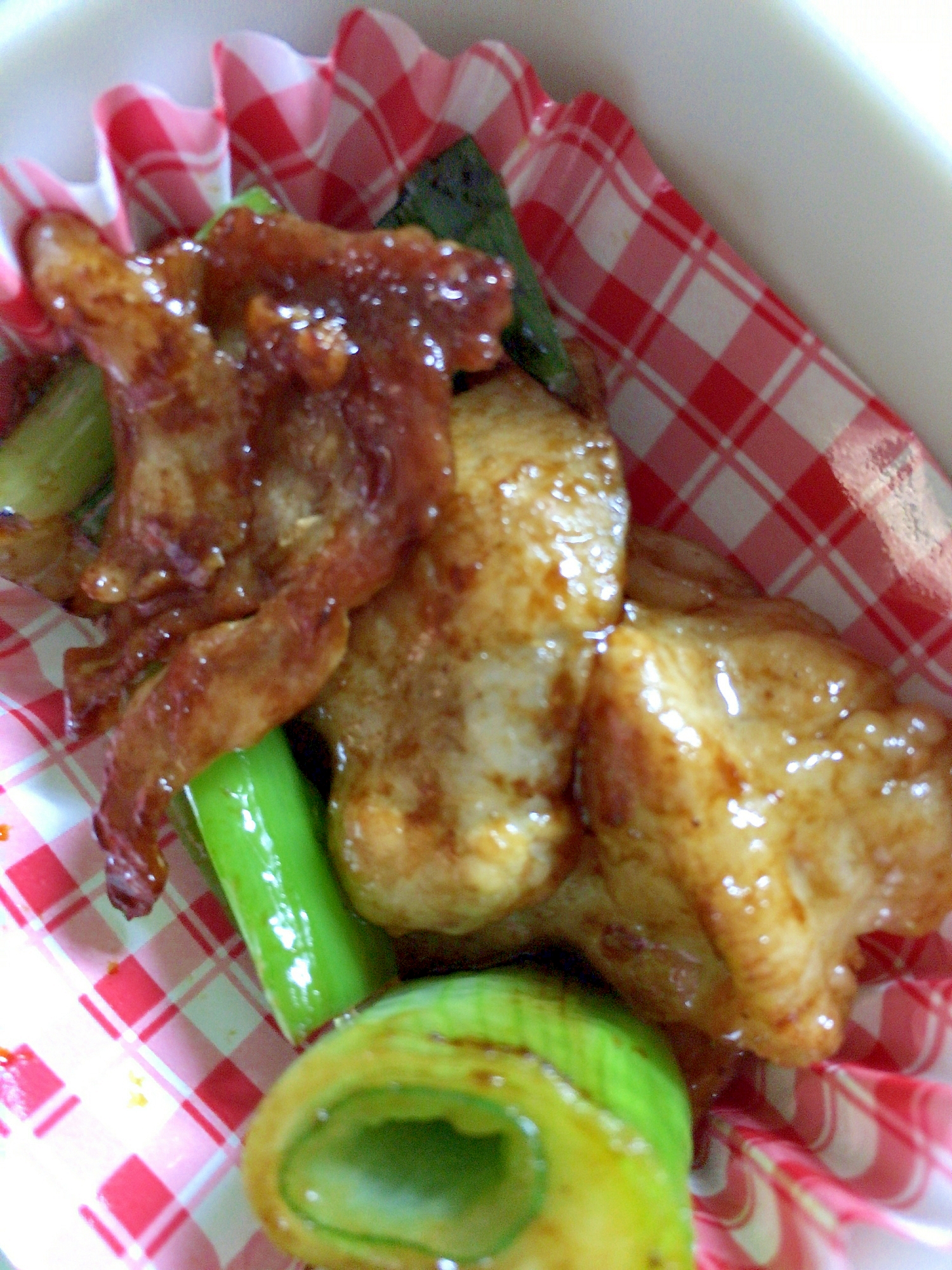 豚バラ肉とネギのオイマヨ炒め