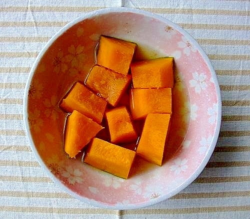 鍋でもレンジでも作れる かぼちゃの甘煮