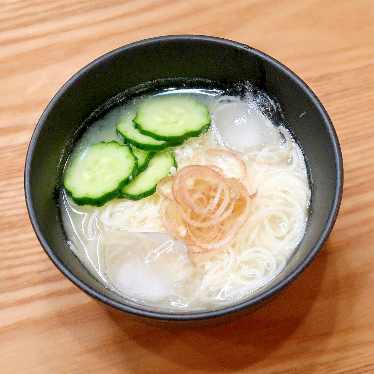 そうめんの冷たいお味噌汁☆冷製味噌汁