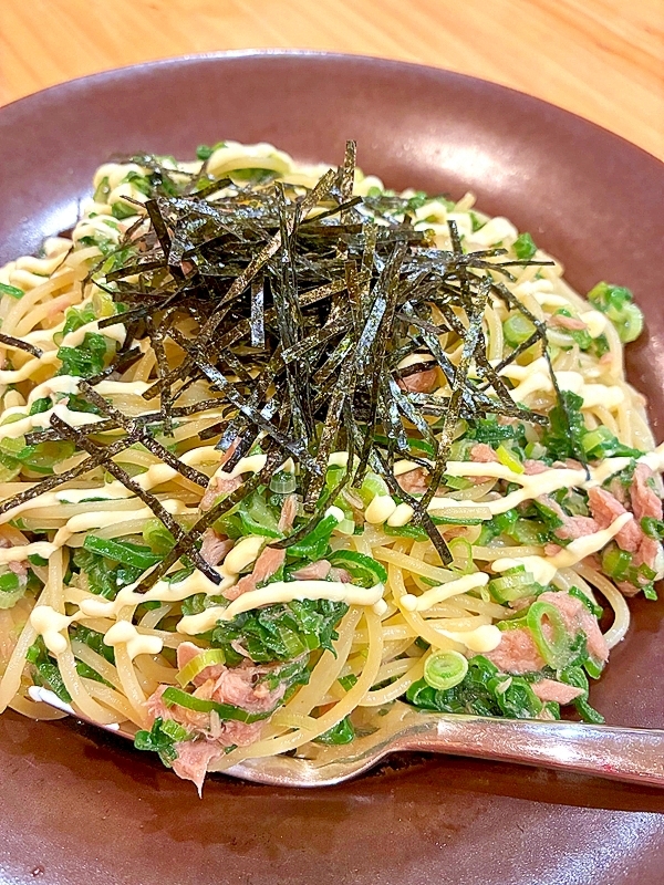 ネギたんまり♡ツナマヨスパゲティー